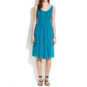 Madewell Pleated Twist Tank Dress
